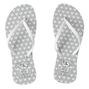 Country Wedding Tractor Flip Flop Footwear