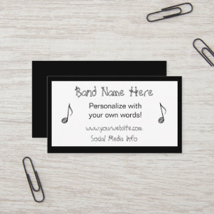 Country Western Band Business Cards