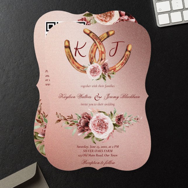 Country western boho rustic wedding invite (Creator Uploaded)