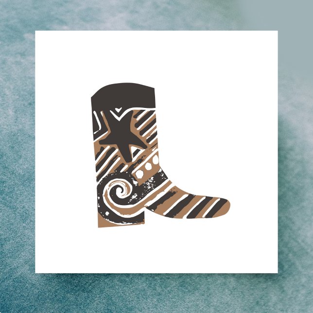 Country Western Boot Card (Creator Uploaded)