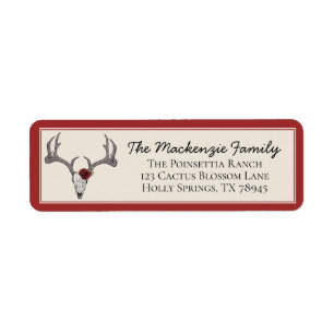 Country Western Christmas Reindeer Antlers