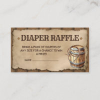 Country Western Cowboy Baby Shower Diaper Raffle