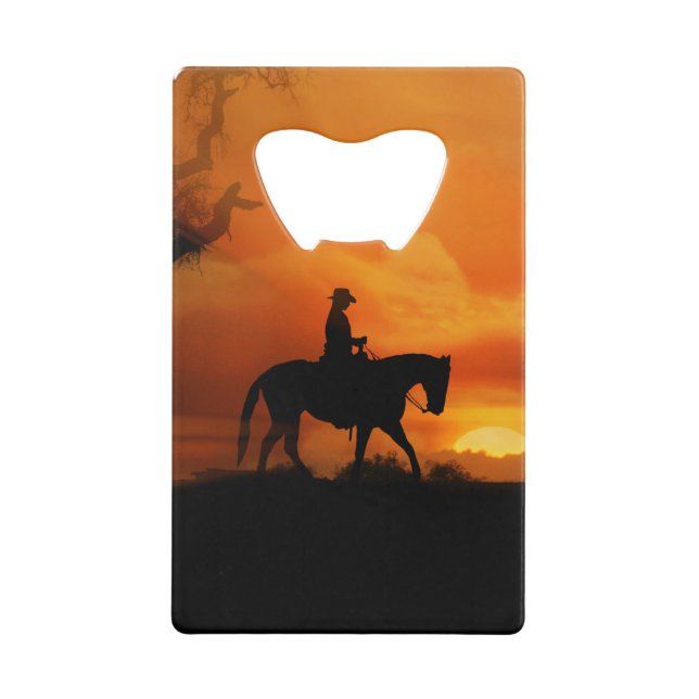 Country Western Cowboy Cowgirl Bottle Opener (Front)