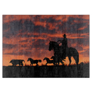 Country Western Cowboy Cutting Board