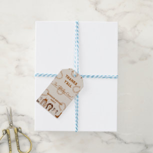 Country Western Cowboy Horseshoe Gift Tags