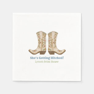 Country Western Cowgirl Bridal Shower Napkins