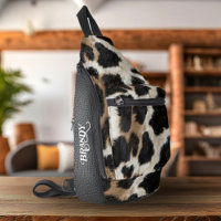 Country Western Cowhide and Leather Printed