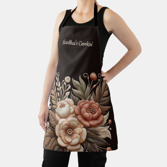 Country Western Flowers Apron (Insitu)