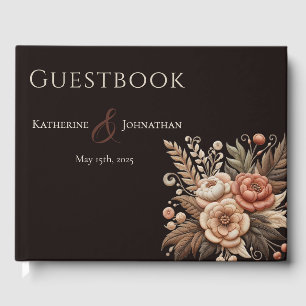 Country Western Flowers Guest Book