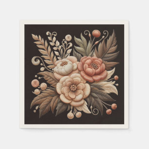 Country Western Flowers Napkin