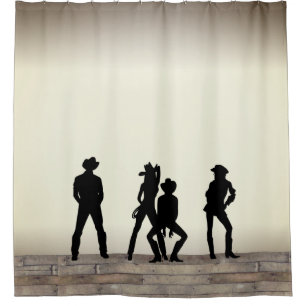 Country Western Fun Shower Curtain
