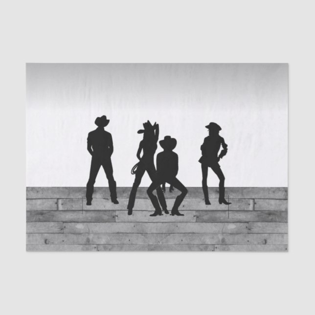 Country Western Fun Tissue Paper (Front)