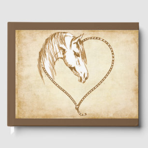 Country Western Horse Wedding or Shower Guestbook