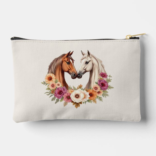Country Western Horses Accessory Pouch (Back)