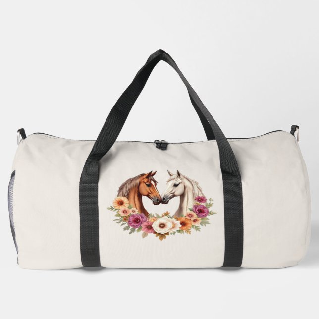 Country Western Horses  Duffle Bag (Back)