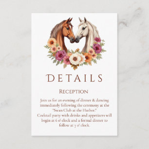 Country Western Horses Enclosure Card