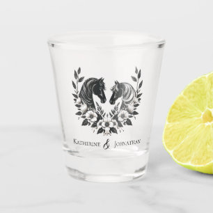 Country Western Horses Wedding Money/shot Dance- Shot Glass