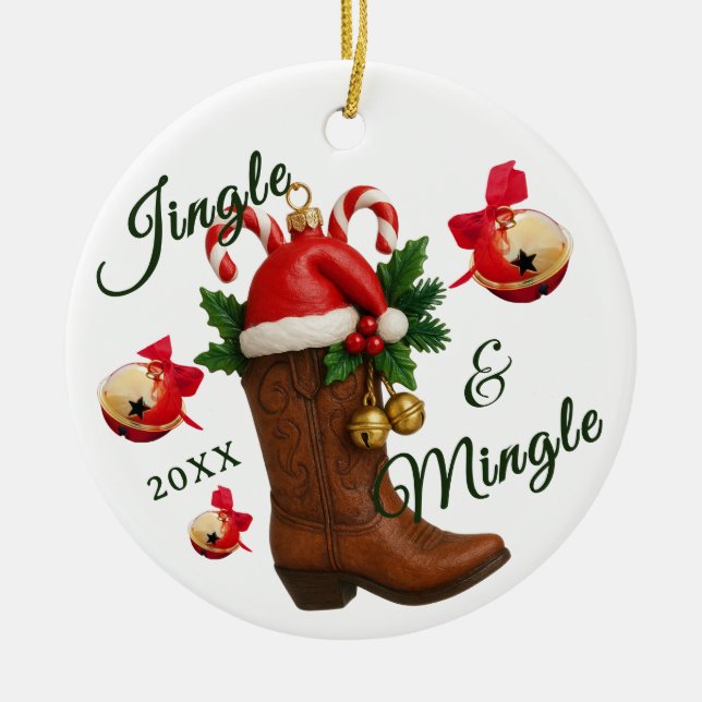 Country Western Jingle & Mingle Ornament (Front)