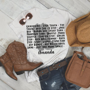 Country Western Line Dance Boots Women's T-Shirt Tri-Blend Shirt