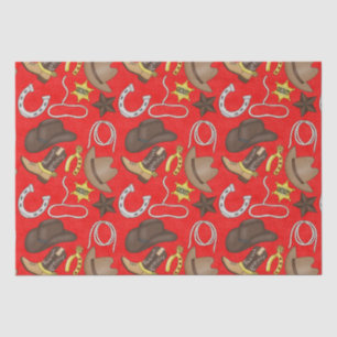Country Western pattern tissue paper