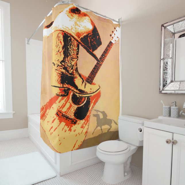 Country Western Shower Curtain (In Situ)