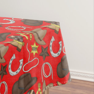 Country Western style table cloth