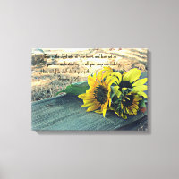 Country-Western, Sunflowers and Bible Verse