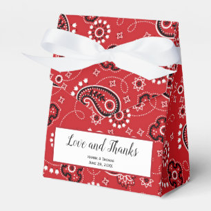 Country Western Theme Rustic Wedding Thank You Favour Box