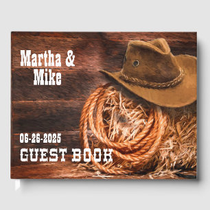Country Western Wedding Guest Book