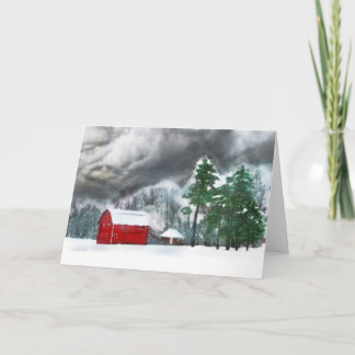 Country winter , card