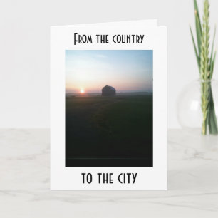 COUNTRY WISHES SENT TO THE CITY HOLIDAY CARD