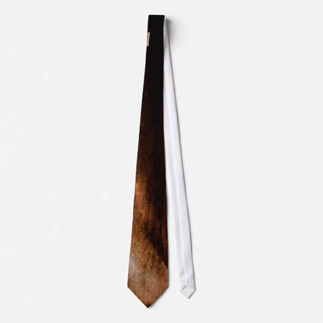 Country Wood Grain Mens Tie (Front)