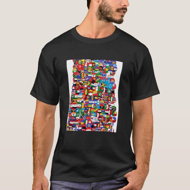countryball Graphic  T-Shirt (Front)