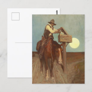 Countryside America: Rural Delivery by N. C. Wyeth Postcard