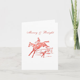 Countryside Christmas Card horse equestrian 