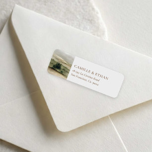 Countryside Estate Wedding Return Address