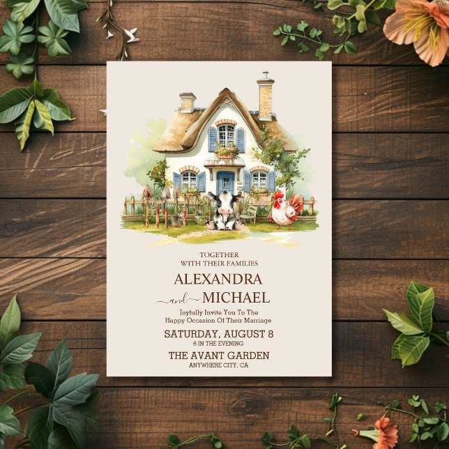 Countryside Farm Rural Wedding Invitation (Creator Uploaded)