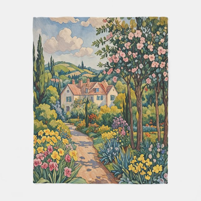  Countryside Haven Fleece Blanket (Front)