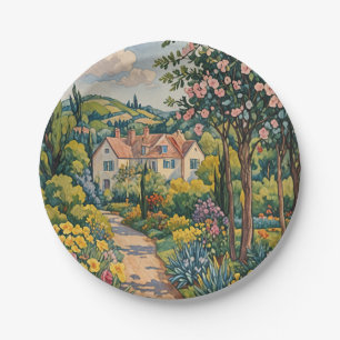 Countryside Haven Paper Plate