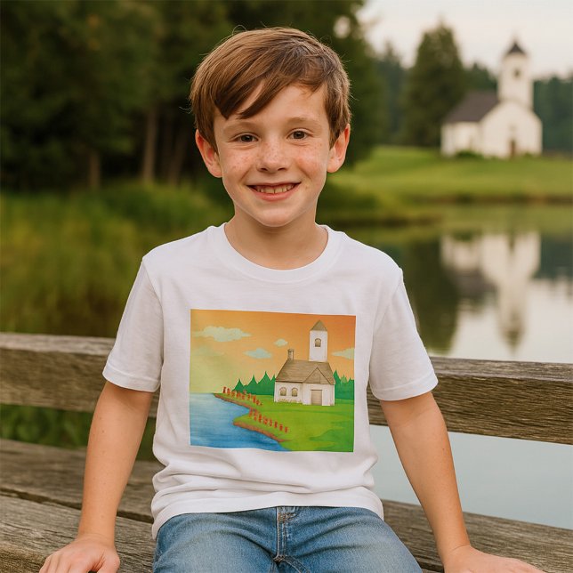 Countryside House by the Lake T-Shirt (Creator Uploaded)