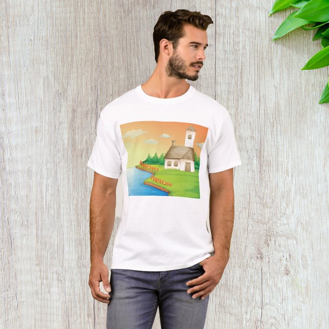 Countryside House by the Lake T-Shirt (Creator Uploaded)