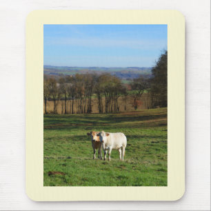 Countryside in winter, France Mouse Pad