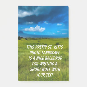 Countryside Landscape of Saint Kitts Post-it Notes