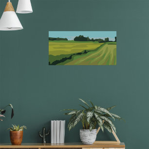 Countryside Landscape Poster