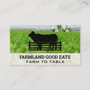 Countryside Livestock Farmland Grass Business Card