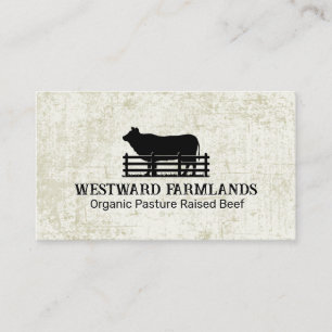 Countryside Livestock Logo Farmland Business Card