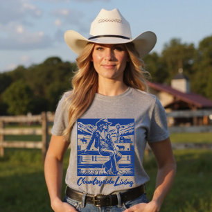 Countryside Living Trendy Cowgirl Western Graphic T-Shirt