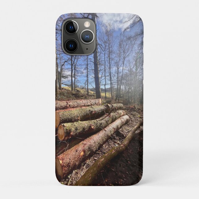 Countryside logs.. Case-Mate iPhone case (Back)