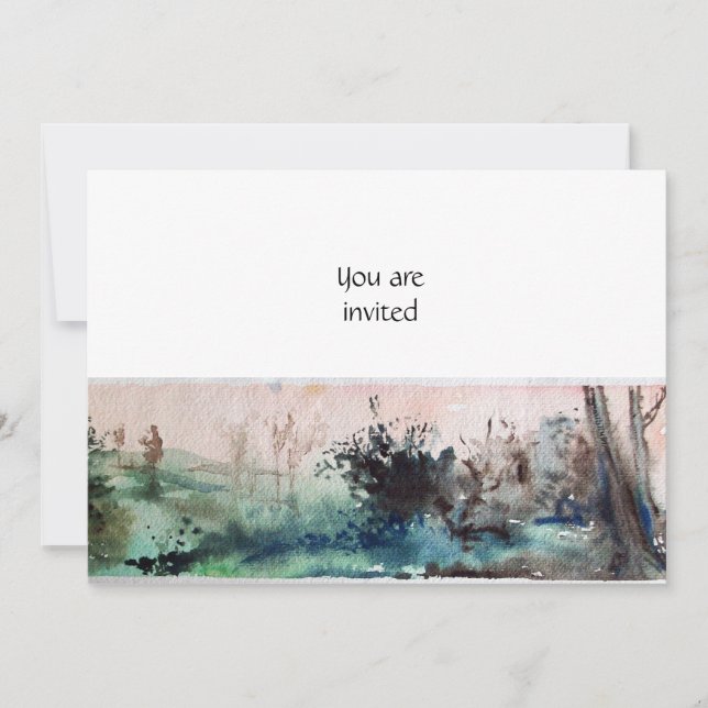 COUNTRYSIDE OF MAREMMA /TUSCANY LANDSCAPE INVITATION (Front)