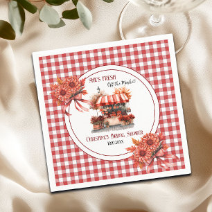 Countryside Picnic Gingham Bridal Shower  Napkin
